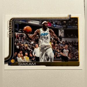 Topps NBA Pascal Siakam 25/26 #53 collectible card raw